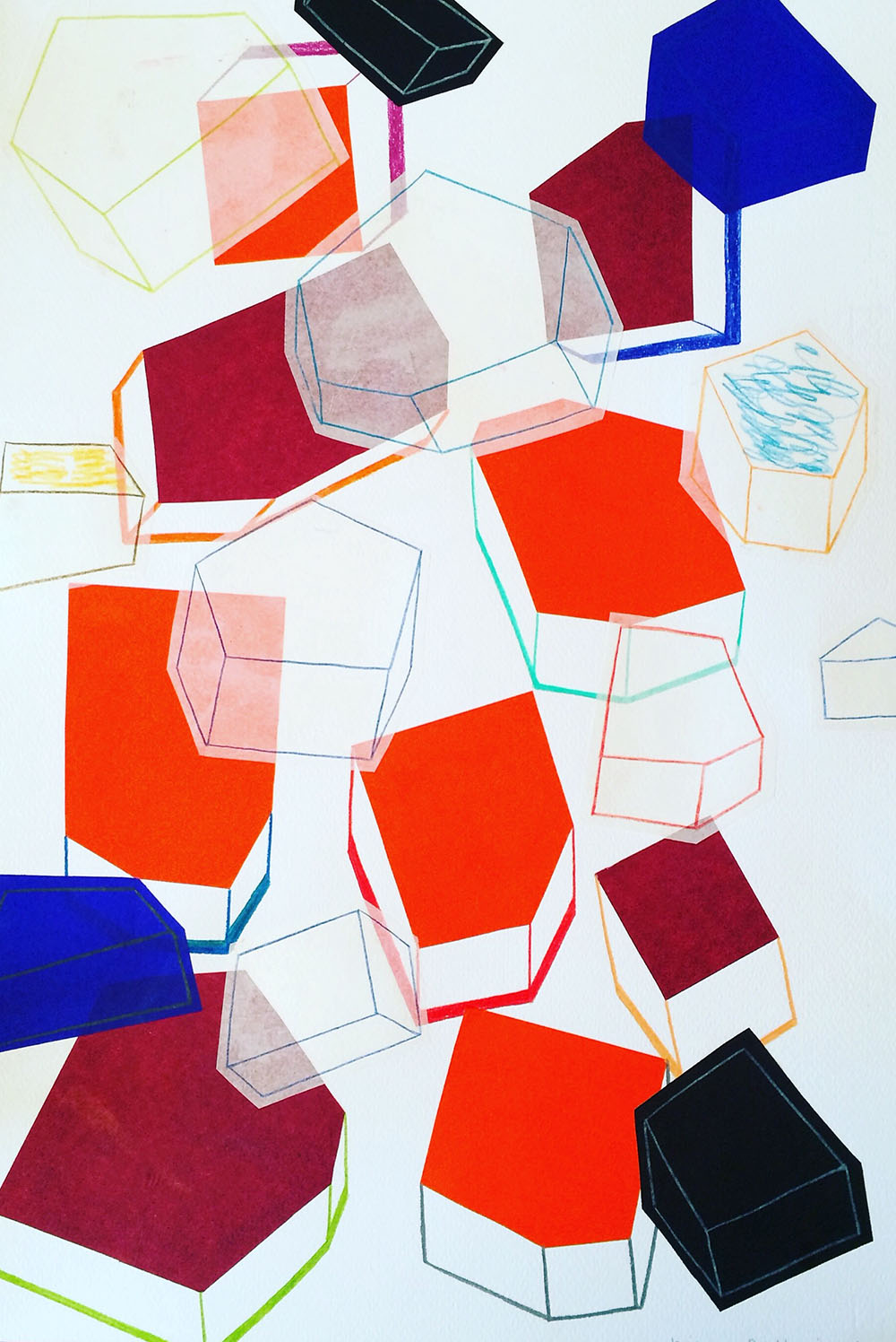 Collage su carta Chiara Belloni
